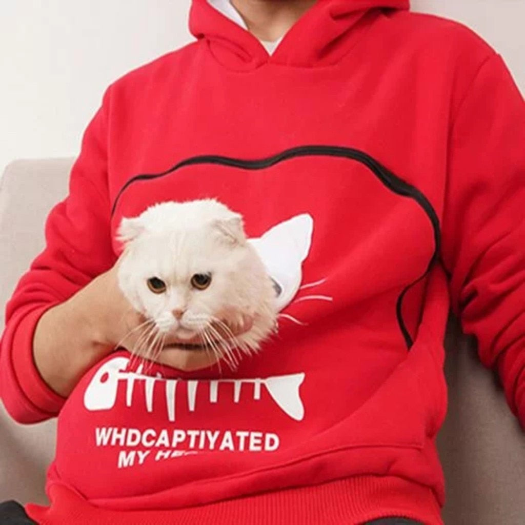 Cat Lovers Hoodie Cuddle Pouch