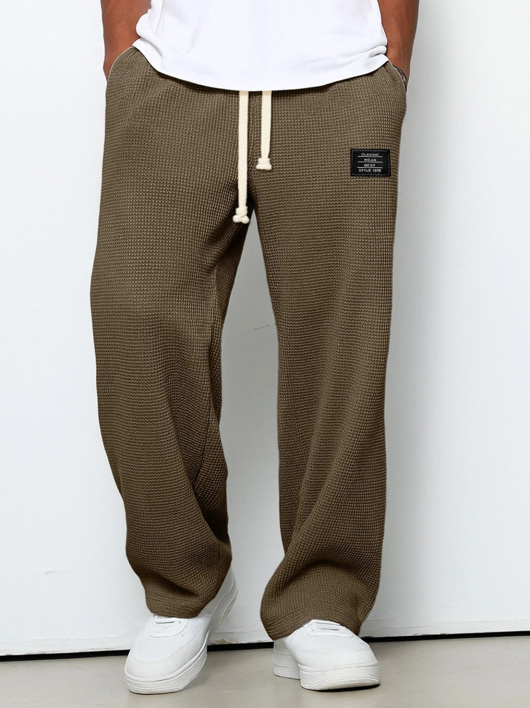 Holden — Relaxed Straight Fit Pants with Adjustable Waistband