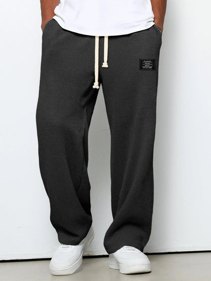 Holden — Relaxed Straight Fit Pants with Adjustable Waistband