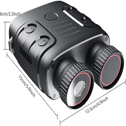 Infrared Night Vision Binoculars Camera - HD 4x Zoom Night Vision Goggles for Total Darkness