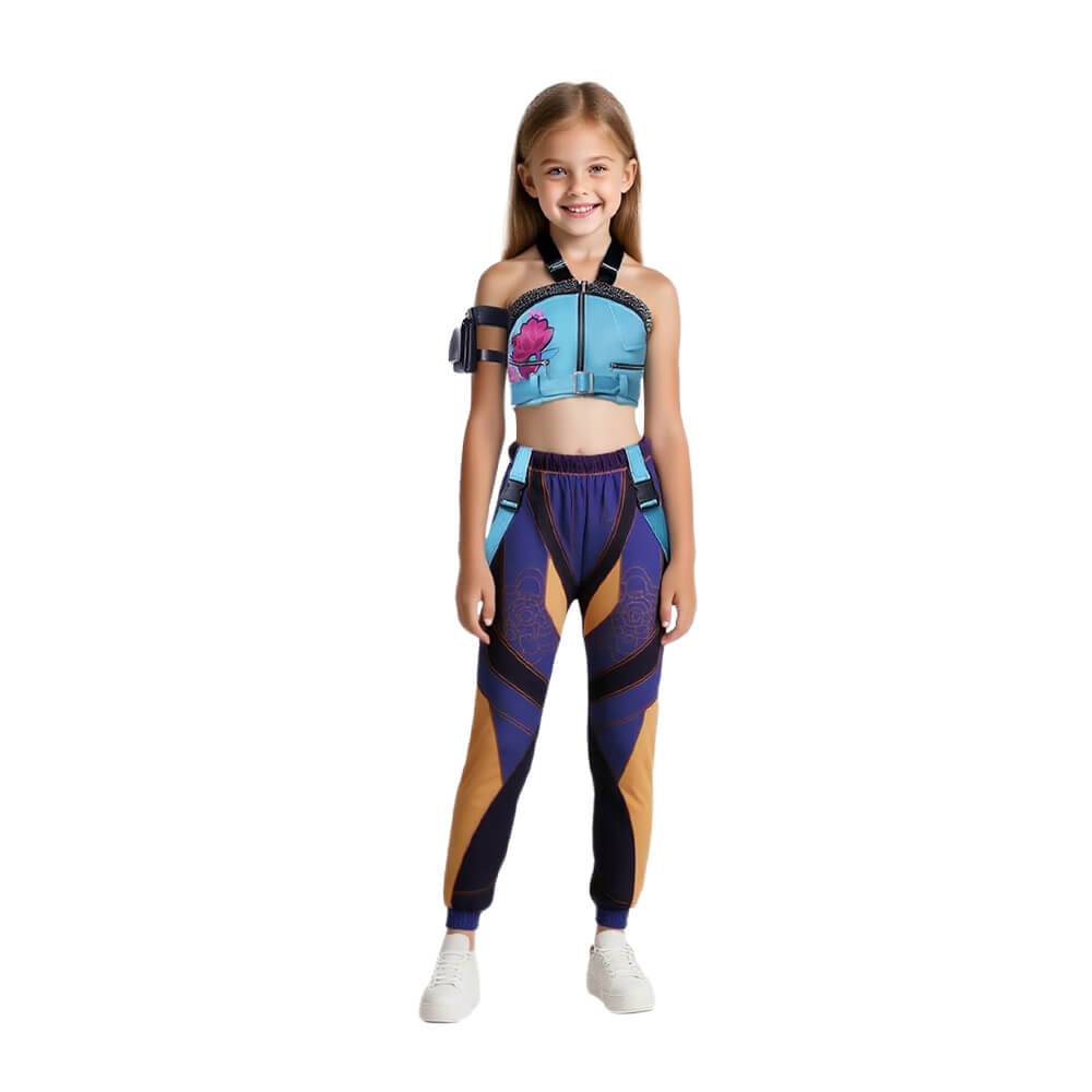 Zoey Blue Costume KPop Iconic Zoey Stage Performance Outfit Full Set