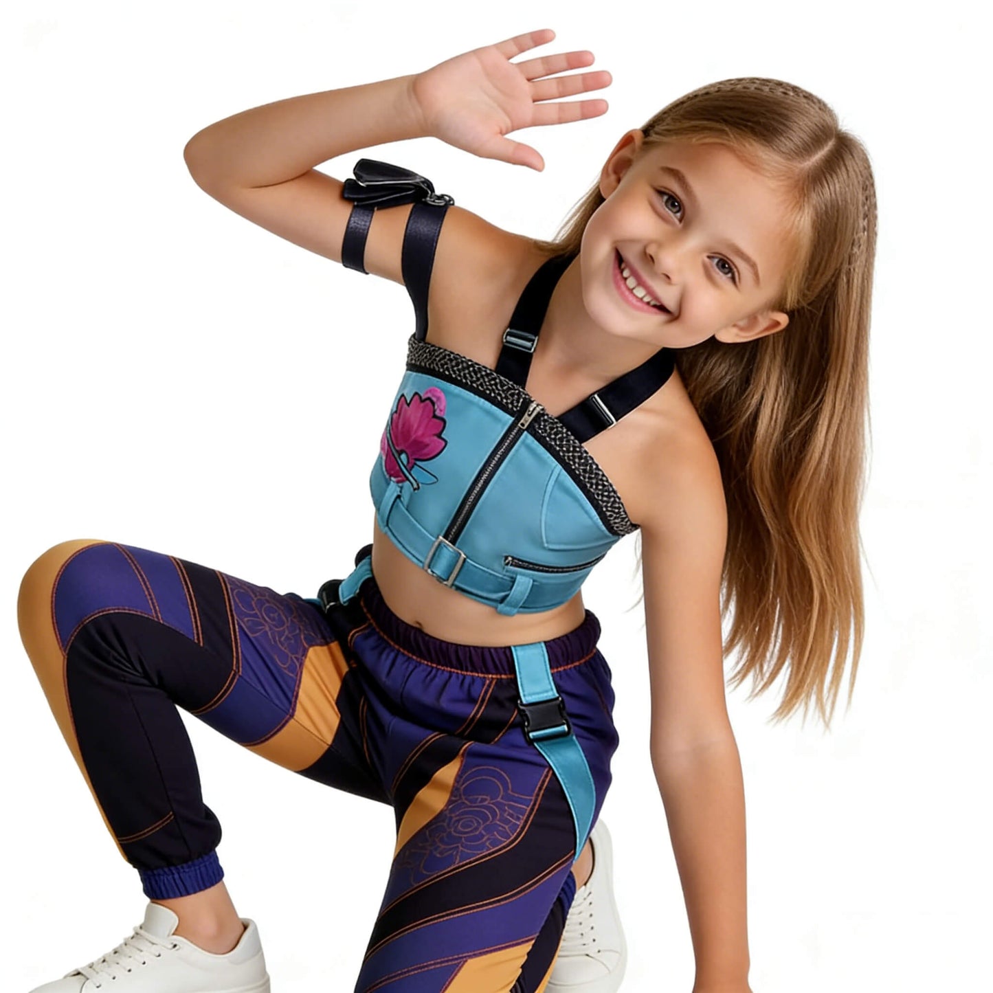 Zoey Blue Costume KPop Iconic Zoey Stage Performance Outfit Full Set