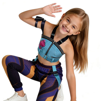 Zoey Blue Costume KPop Iconic Zoey Stage Performance Outfit Full Set
