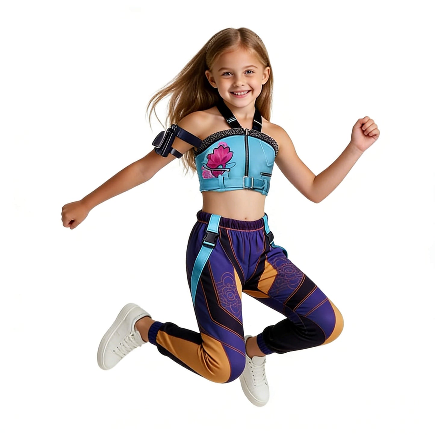 Zoey Blue Costume KPop Iconic Zoey Stage Performance Outfit Full Set