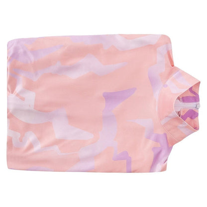 KPop Bodysuit Pink Demonic Pattern Jumpsuit for Girls and Adult Anime Cosplay