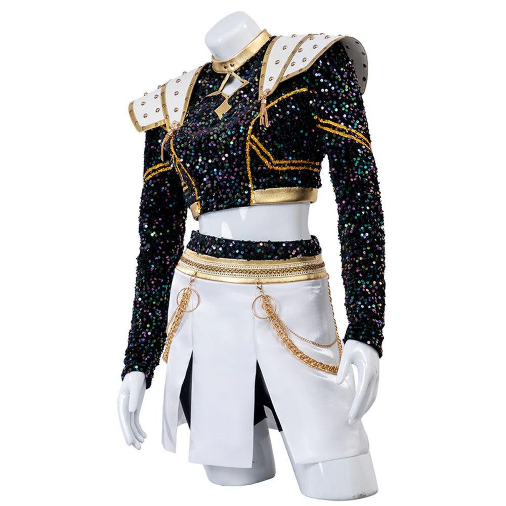 Nova costume set shown with all included pieces