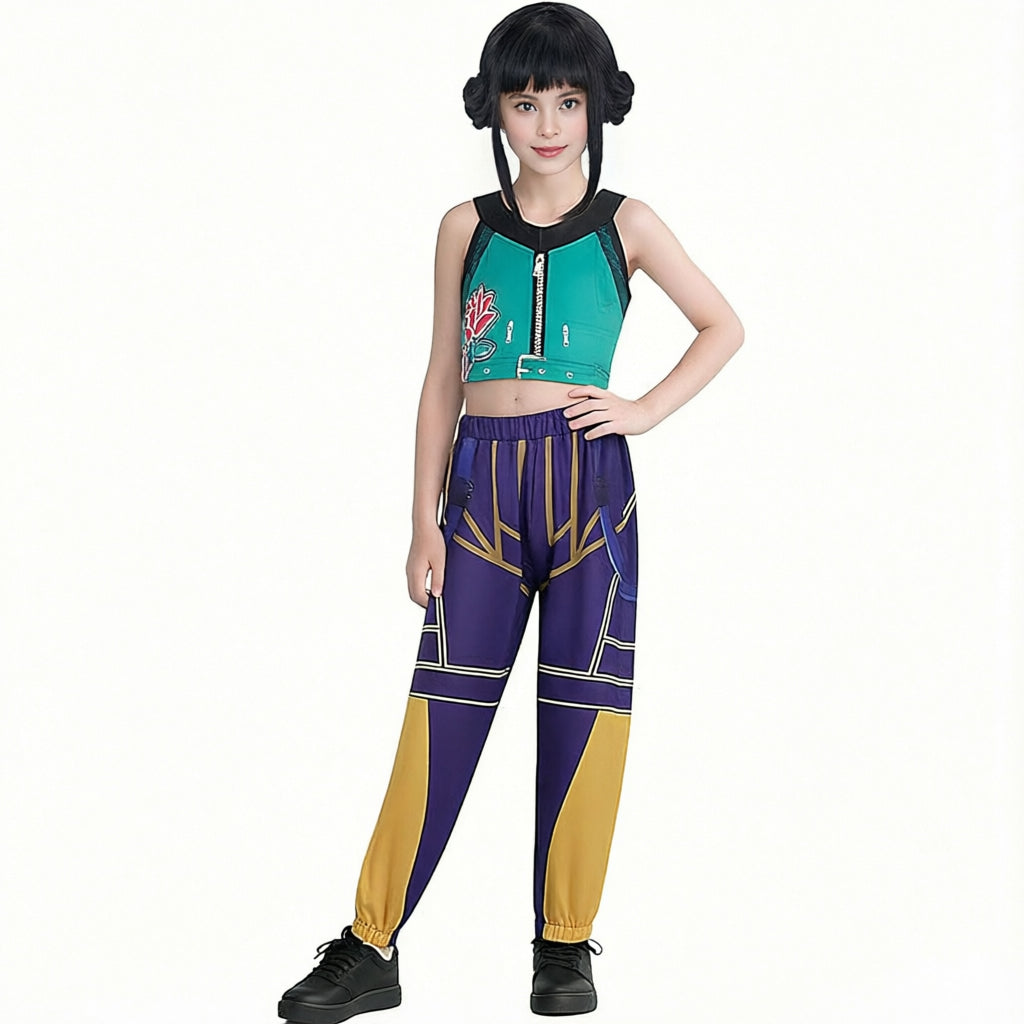 Kids Zoey Costume Halloween Pop Star Zoey Cosplay Costume Party Dance Outfit Set