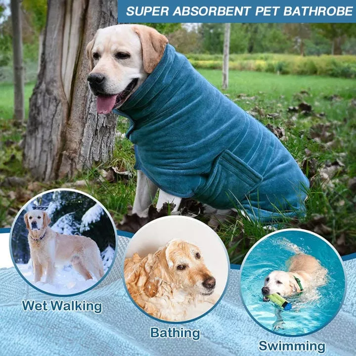 Super Absorbent Pet Bathrobe Towel