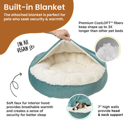 Cozy Dog Cave Bed for Peaceful Sleep