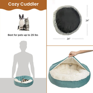 Cozy Dog Cave Bed for Peaceful Sleep