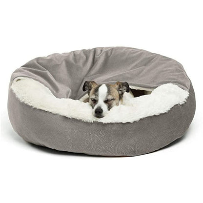 Cozy Dog Cave Bed for Peaceful Sleep