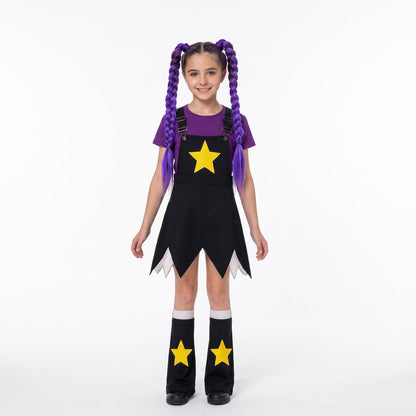 Lily Love Braids Costume Poppy Playtime Cosplay Outfit Lily Shirt Dress and Leg Warmers