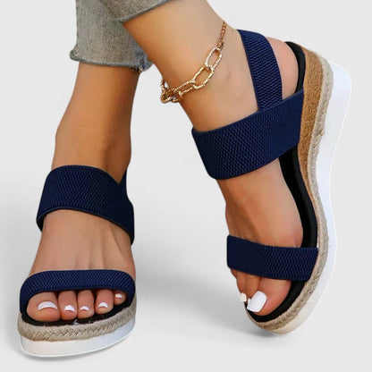 Astra | Knit Wedge Comfort Sandals