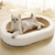 Luxurious Plush Cat Bed with Scratchable Surface