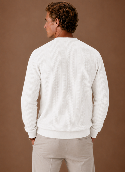 Harlow | Men's Cable Knit Crew Neck Sweater