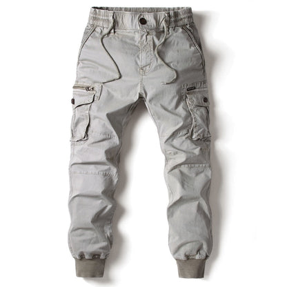 Men's Cotton Cargo Joggers | Comfortable Relaxed Fit Pants with Multiple Pockets 0