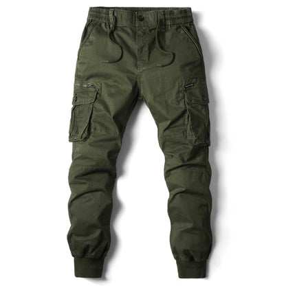 Men's Cotton Cargo Joggers | Comfortable Relaxed Fit Pants with Multiple Pockets 2