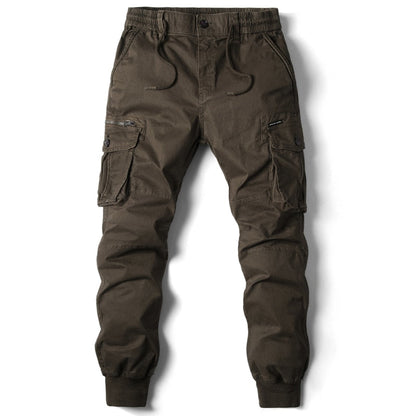 Men's Cotton Cargo Joggers | Comfortable Relaxed Fit Pants with Multiple Pockets 4