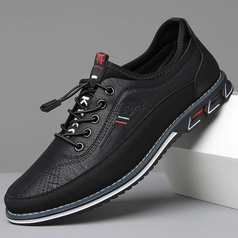 Men's Cushioned Leather Dress Shoes | Comfortable Stylish Business Footwear 2