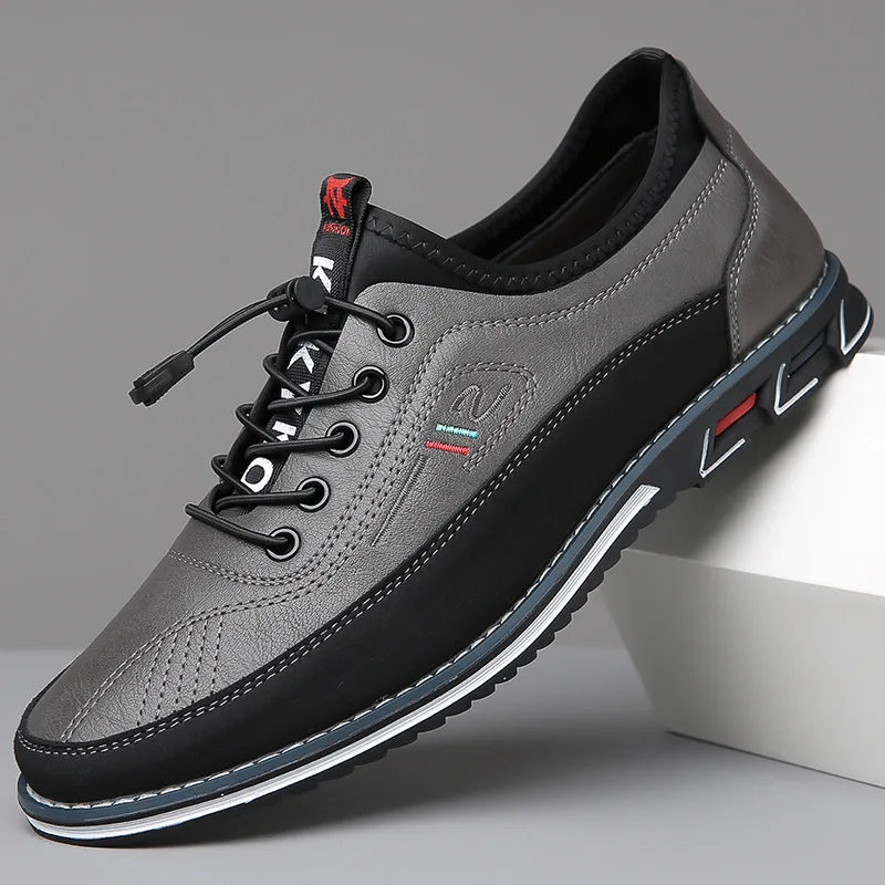 Men's Cushioned Leather Dress Shoes | Comfortable Stylish Business Footwear 3