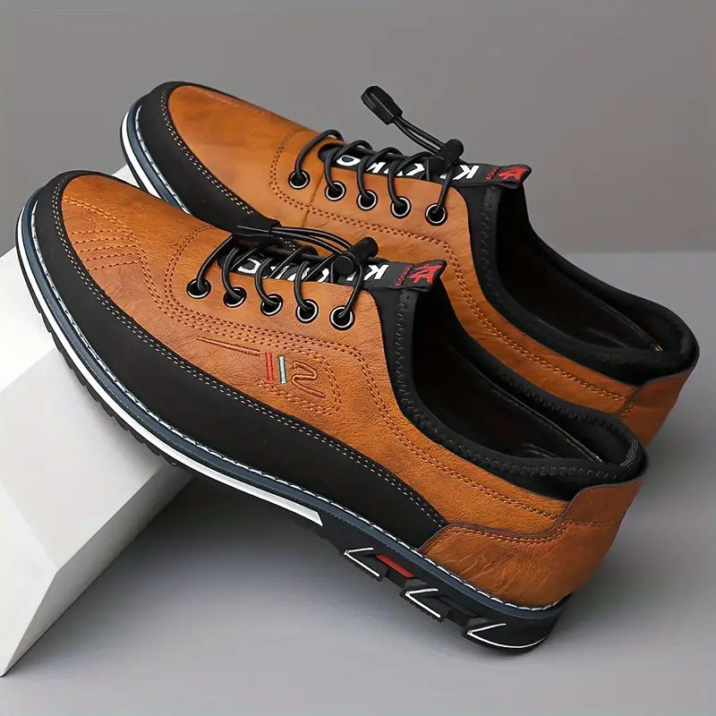 Men's Cushioned Leather Dress Shoes | Comfortable Stylish Business Footwear 4