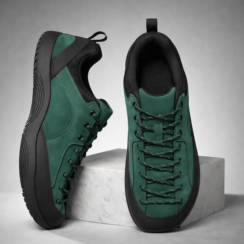 Men's Durable Matte-Finish Sneakers | Lightweight Trail-Inspired Everyday Shoes 0