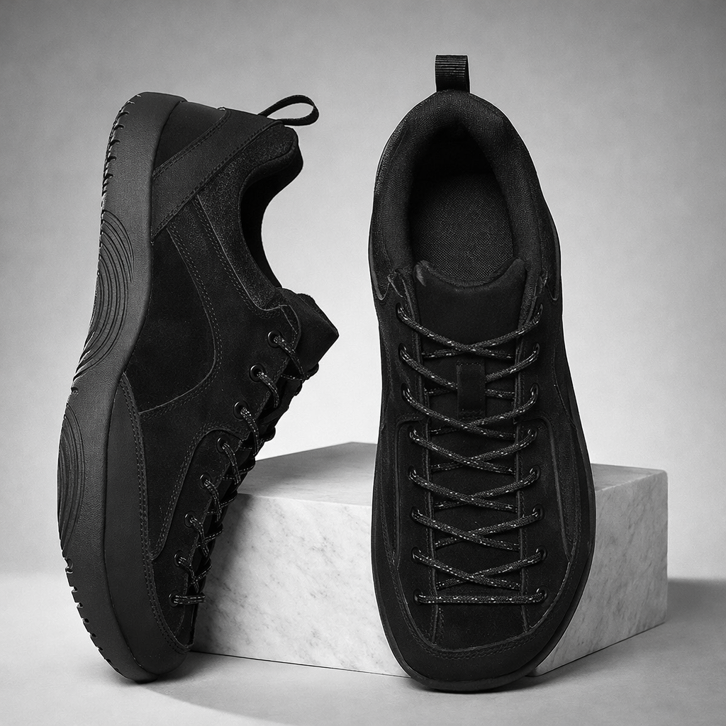 Men's Durable Matte-Finish Sneakers | Lightweight Trail-Inspired Everyday Shoes 4