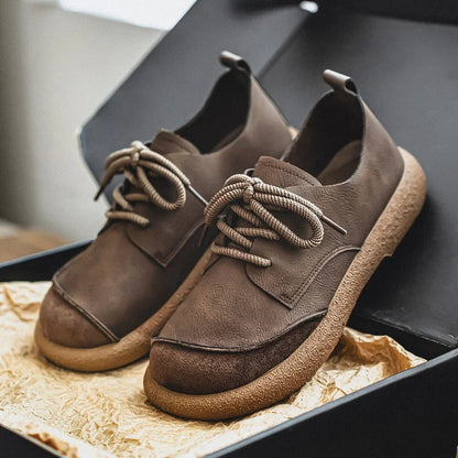 Men's Genuine Leather Sneakers | Artisan Handcrafted Casual Shoes | Comfortable Suede Design 0