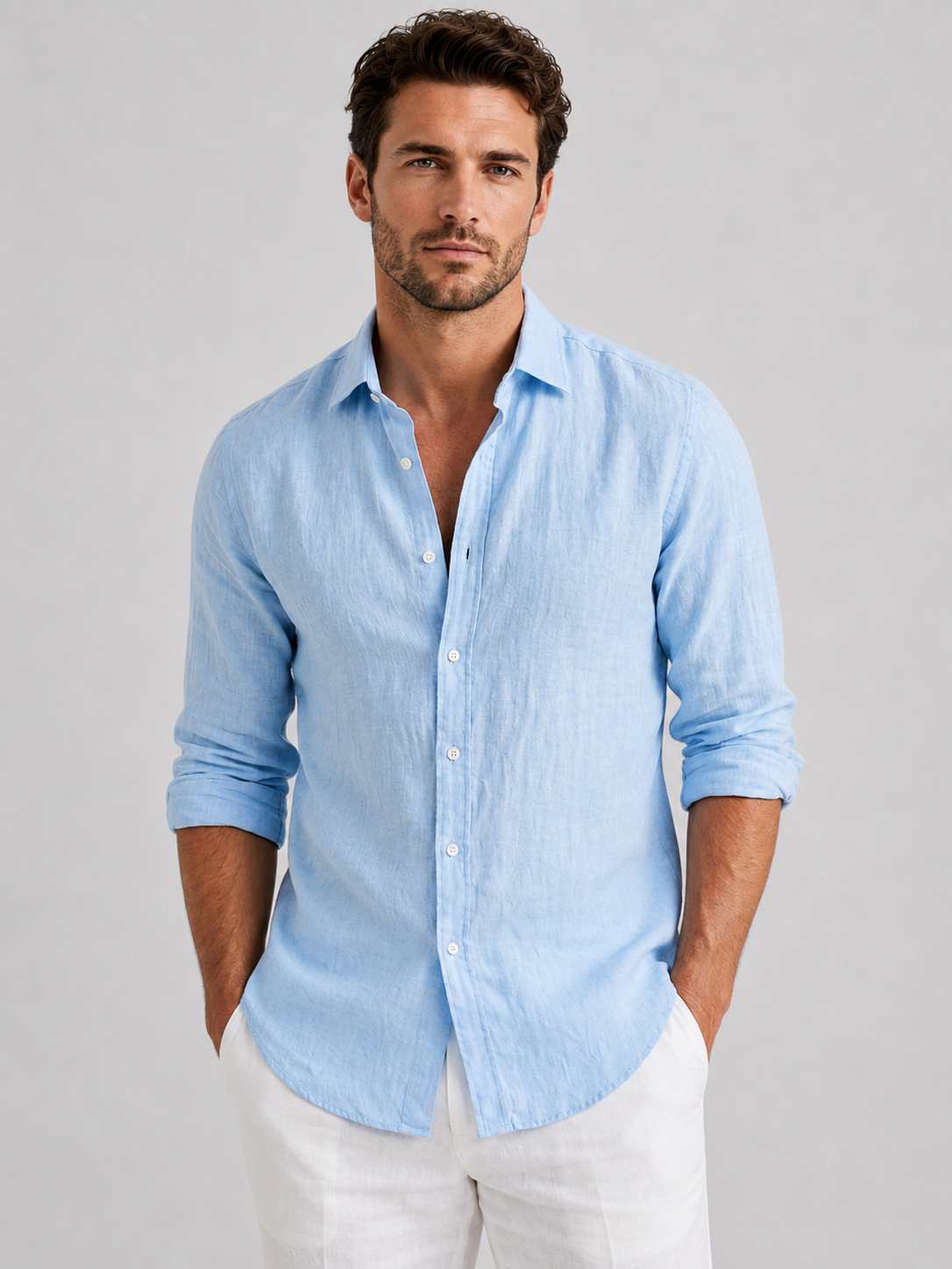 Caspian | Linen-Look Summer Shirt