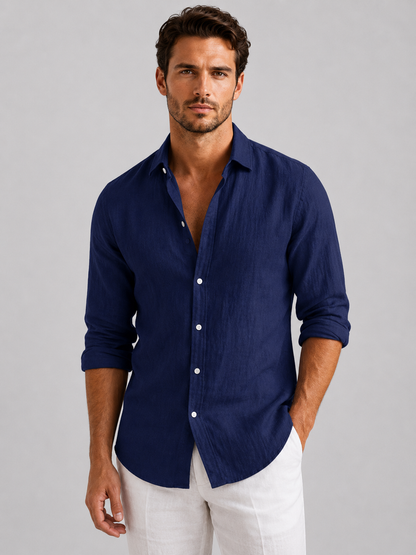 Caspian | Linen-Look Summer Shirt