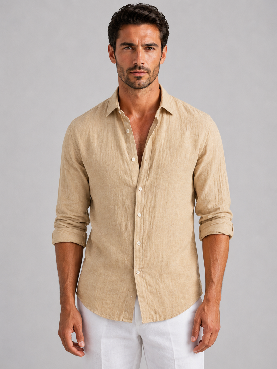 Caspian | Linen-Look Summer Shirt