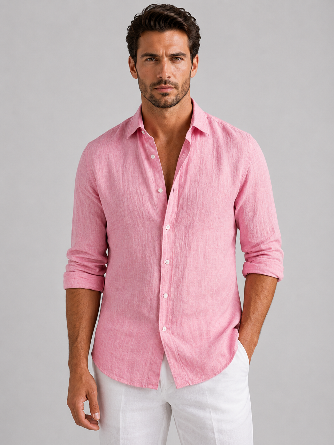 Caspian | Linen-Look Summer Shirt