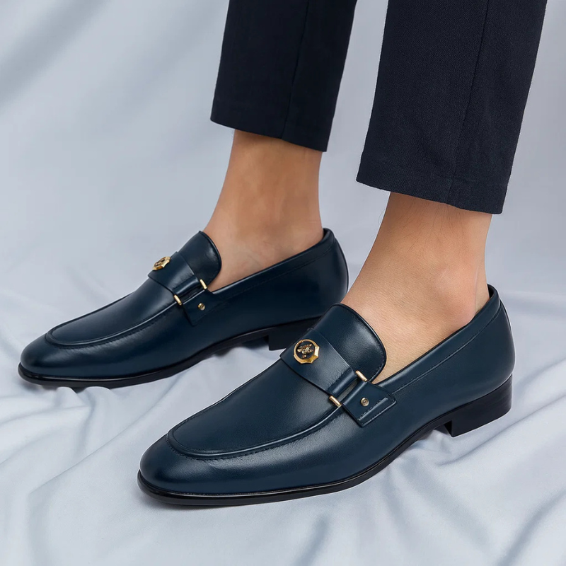Men's Premium Italian Leather Penny Loafers | Elegant Comfortable Brown Dress Shoes 3