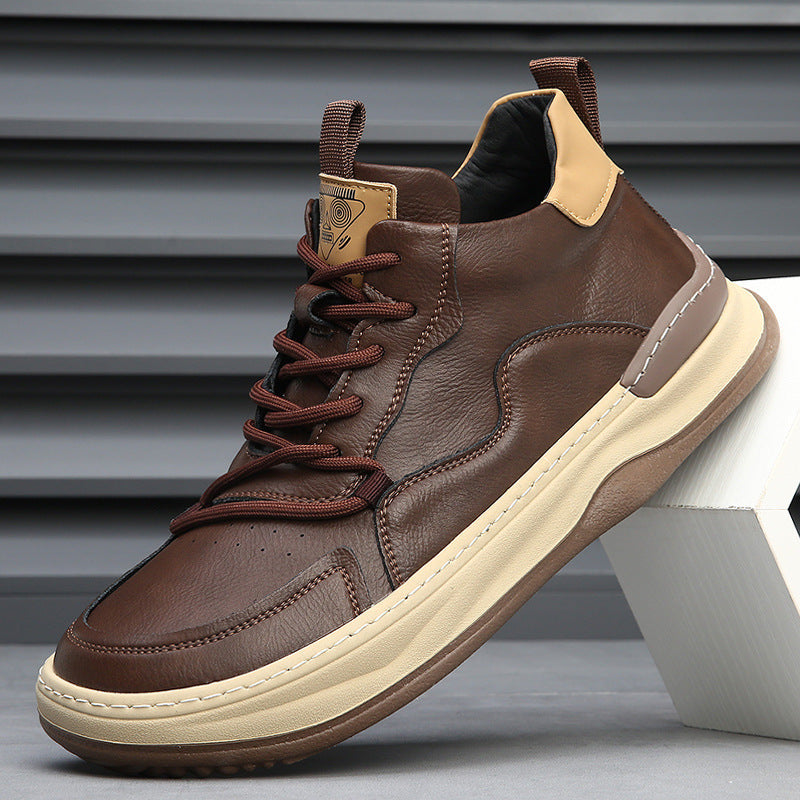 Men's Premium Italian Leather Trainers | Comfortable Stylish Sneakers 3