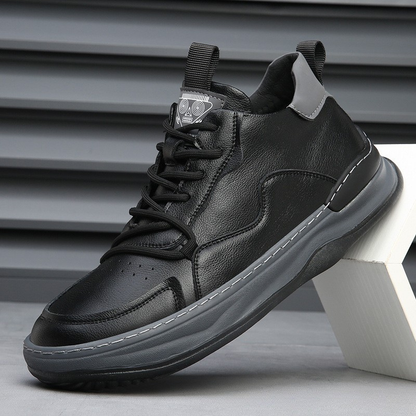 Men's Premium Italian Leather Trainers | Comfortable Stylish Sneakers 5