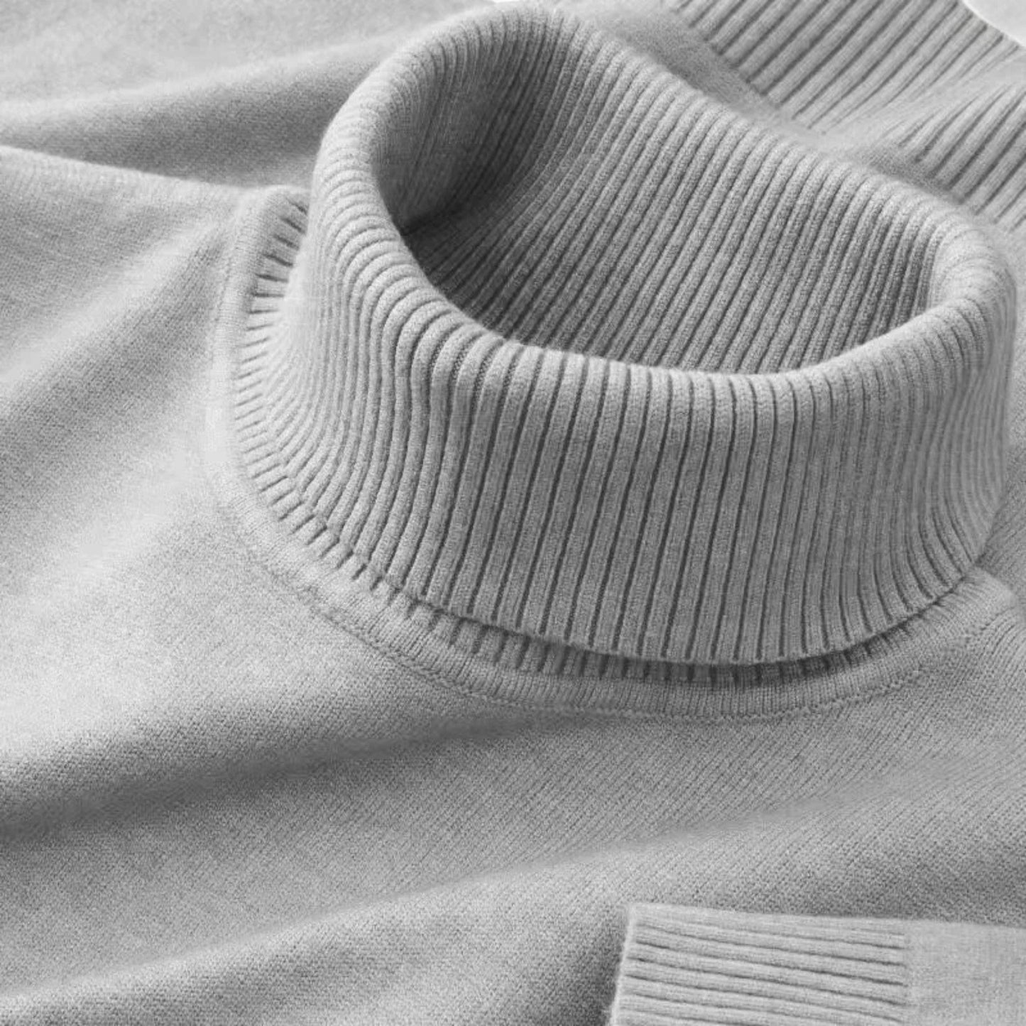 Men's Premium Wool Blend Turtleneck Sweater | Classic Comfortable Autumn Knitwear 3