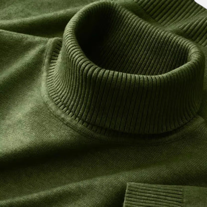 Men's Premium Wool Blend Turtleneck Sweater | Classic Comfortable Autumn Knitwear 8