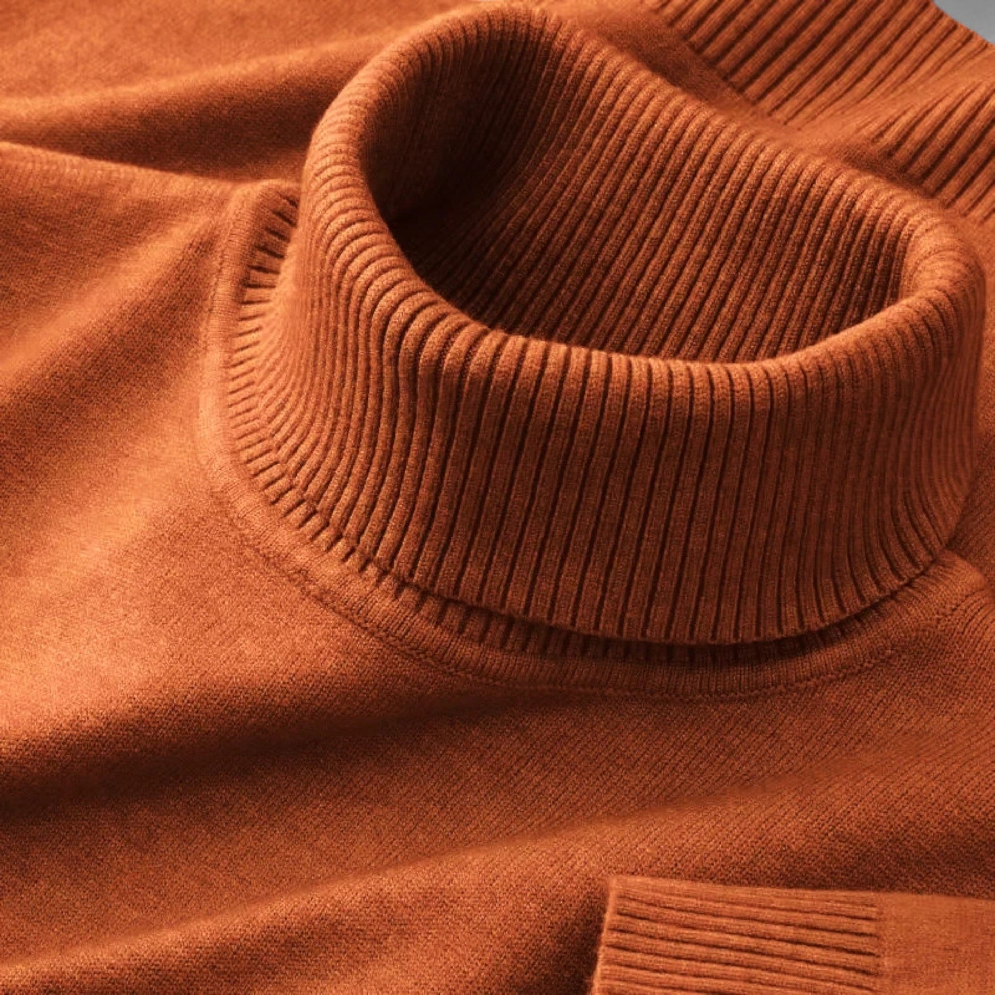 Men's Premium Wool Blend Turtleneck Sweater | Classic Comfortable Autumn Knitwear 9