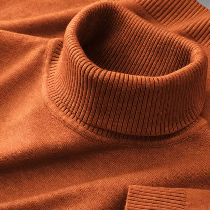Men's Premium Wool Blend Turtleneck Sweater | Classic Comfortable Autumn Knitwear 9
