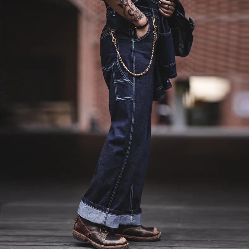 Polaris overalls worn with a plain tee