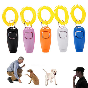 Premium 2-in-1 Dog Clicker with Integrated Whistle