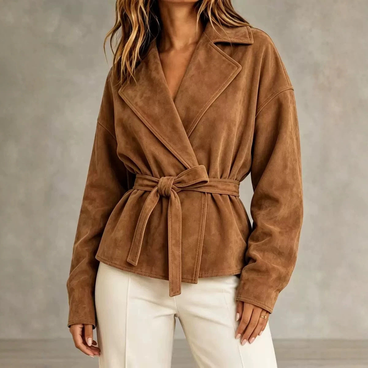 Juniper | Belted Suede Jacket