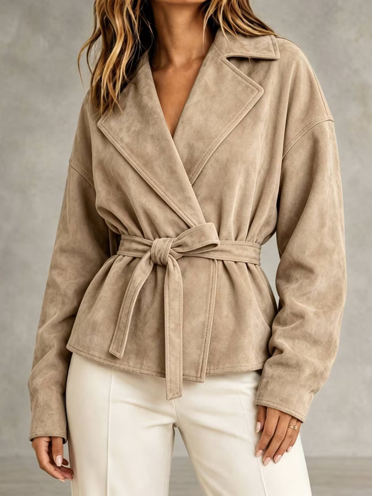 Juniper | Belted Suede Jacket