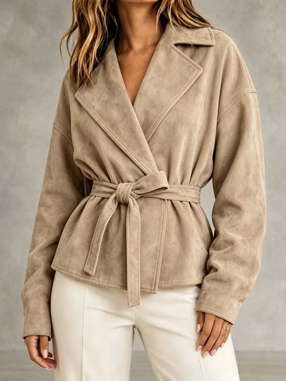 Juniper | Belted Suede Jacket