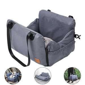 3-in-1 Waterproof Dog Car Booster Seat With Safety Belt