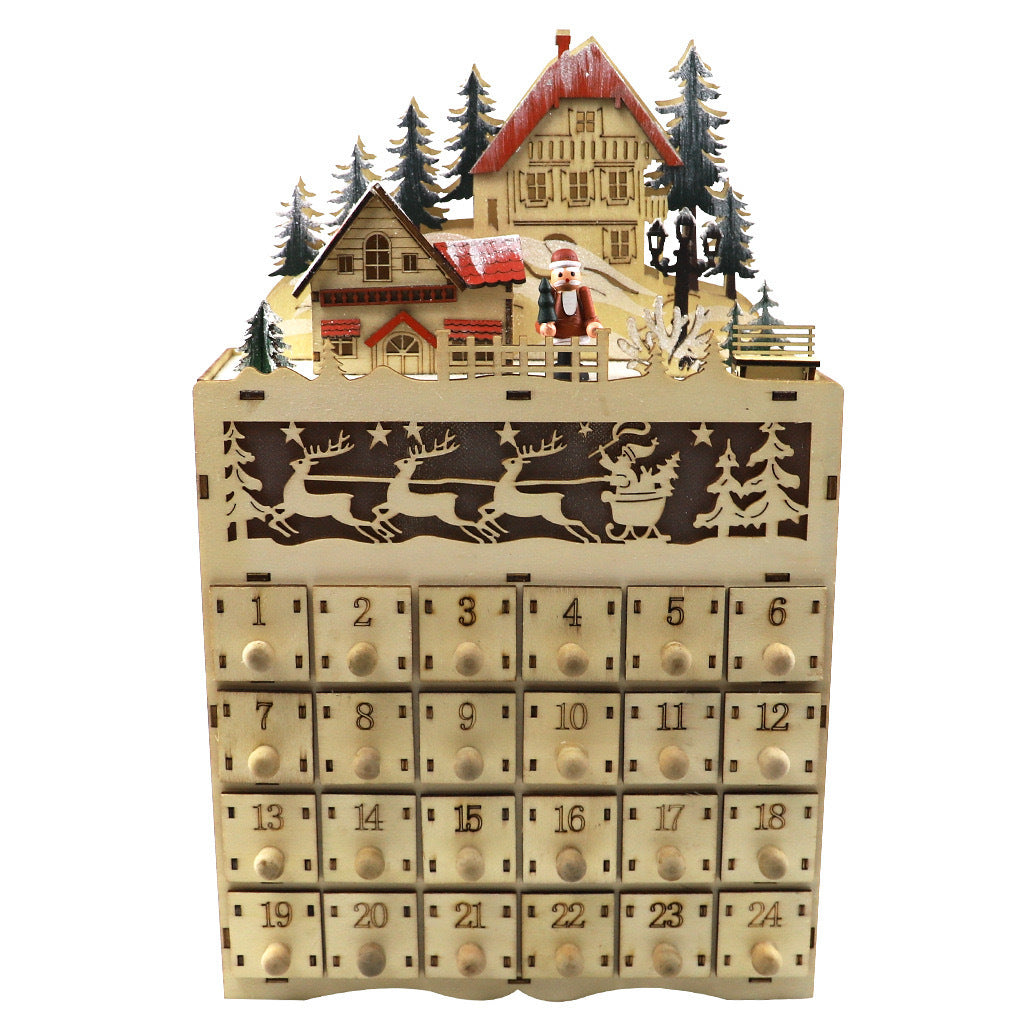 Wooden Advent Calendar - DIY Wooden light up advent calendar