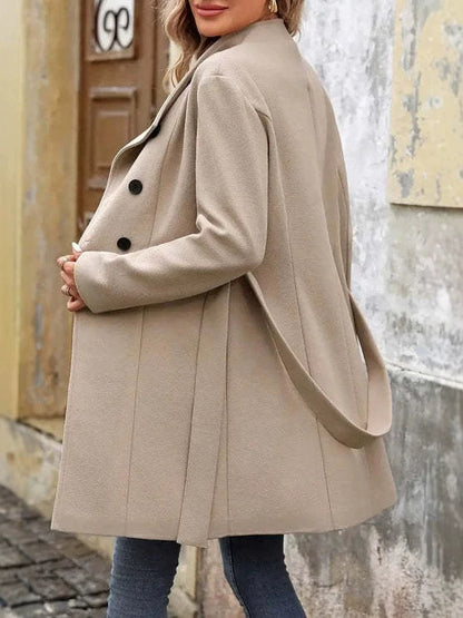 Isolde | Belted Cape Wool Coat