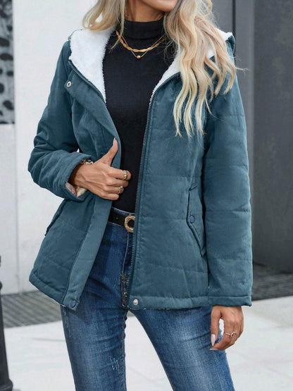 Harper | Hooded Fleece-Lined Puffer Jacket