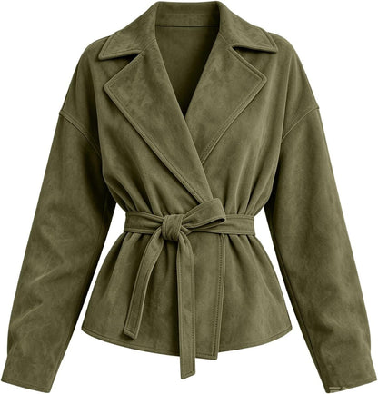 Juniper | Belted Suede Jacket
