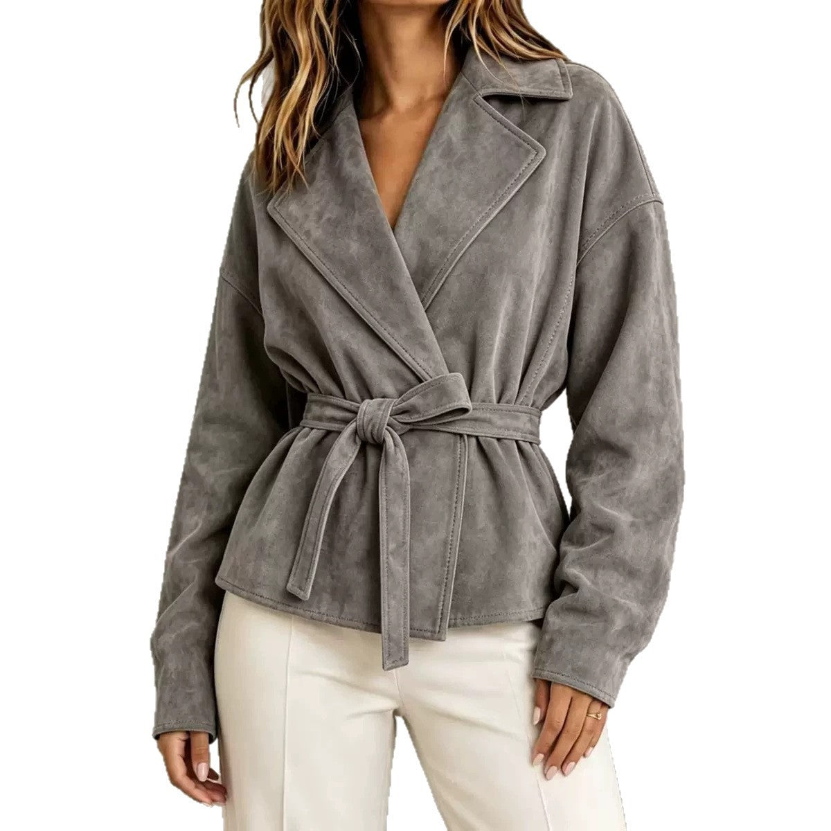 Juniper | Belted Suede Jacket